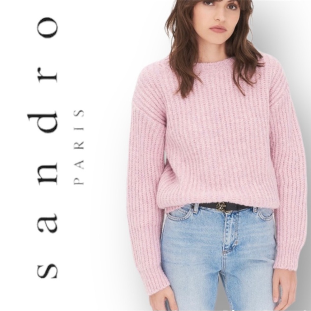 Sandro bubble sweater Rose